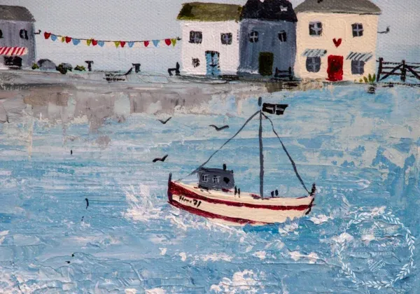 Cornwall in leichtem Blau